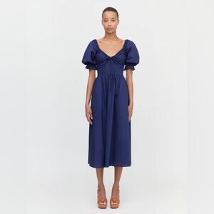 Hill House Navy Blue Midi Dress